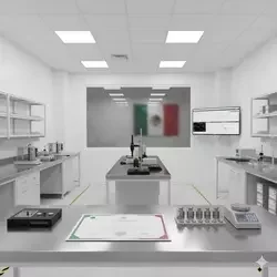 Laboratorio industrial con certificado de calidad que cumple con las Normas Oficiales Mexicanas (NOM) para procesos controlados